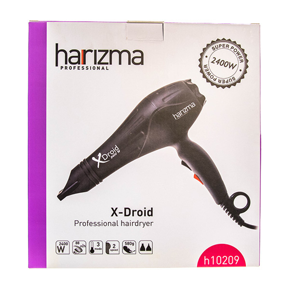 Фен для волос 2200-2400Вт Harizma X-Droid H10209