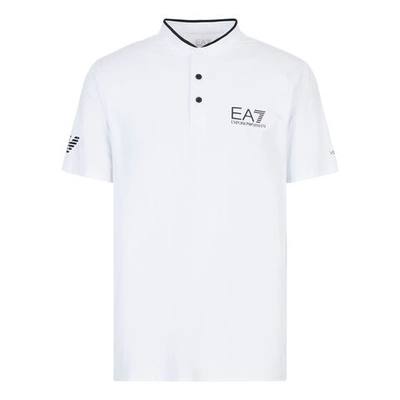 Мужское теннисное поло EA7 T-Shirt Men - White