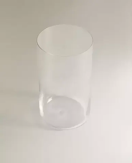 ZARA HOME СТАКАН ИЗ ХРУСТАЛЬНОГО СТЕКЛА ДЛЯ ПРОХЛАДИТЕЛЬНЫХ НАПИТКОВ, ПРОЗРАЧНЫЙ