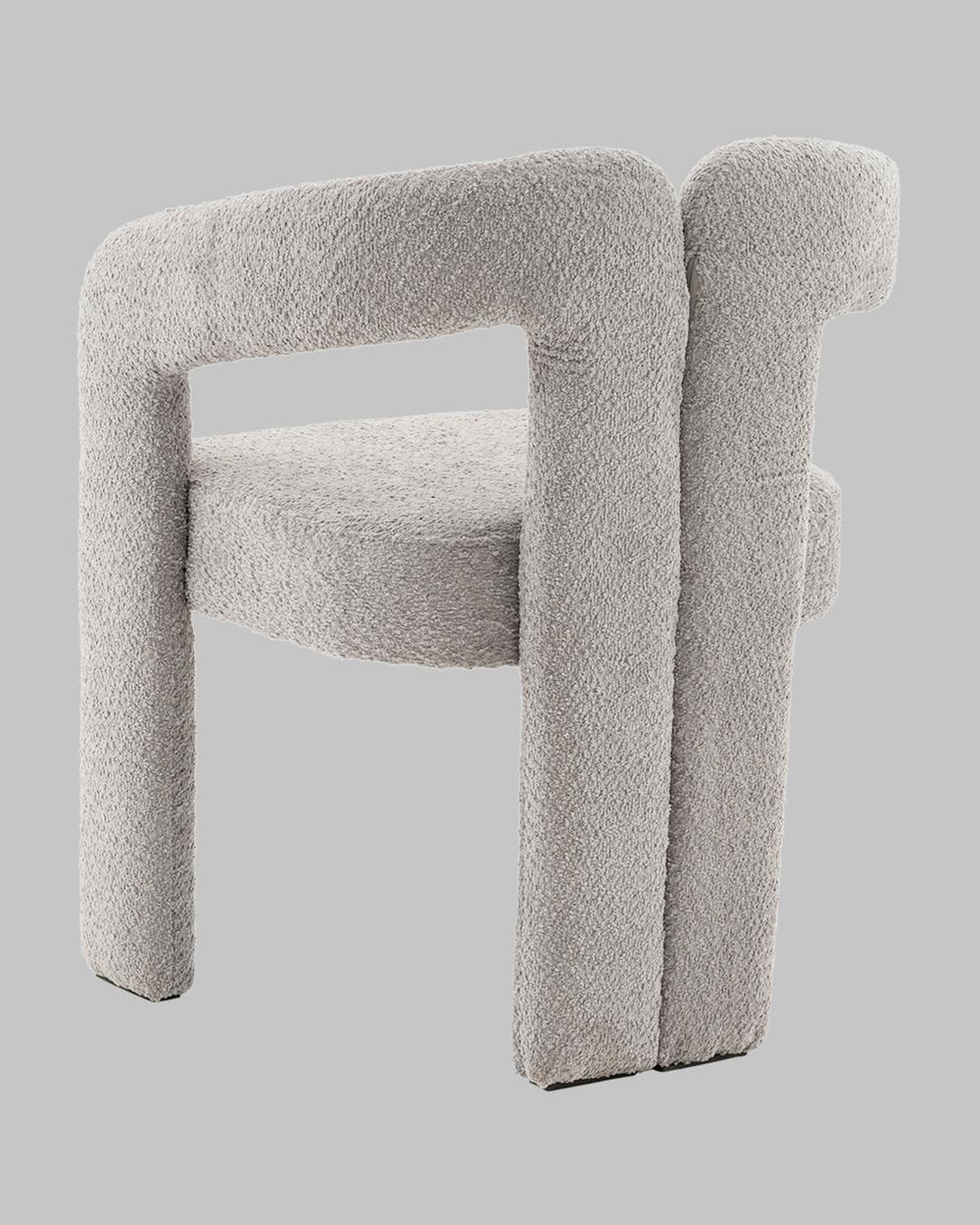 Стул Болинджер букле светло-серый