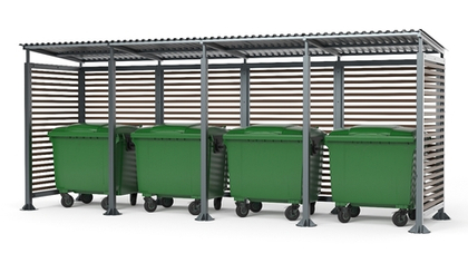 Контейнерная мини-4 дерево без ворот SK00378