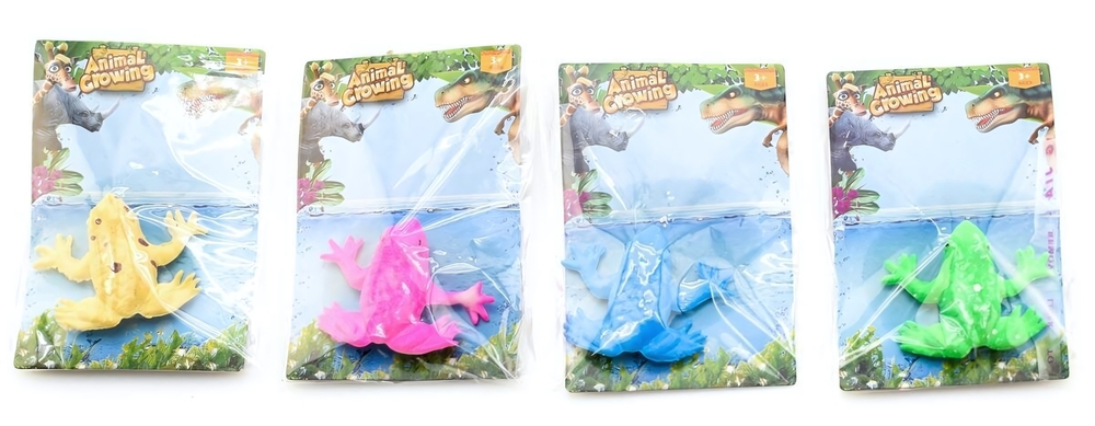 Растущие лягушка 4 см на картонке