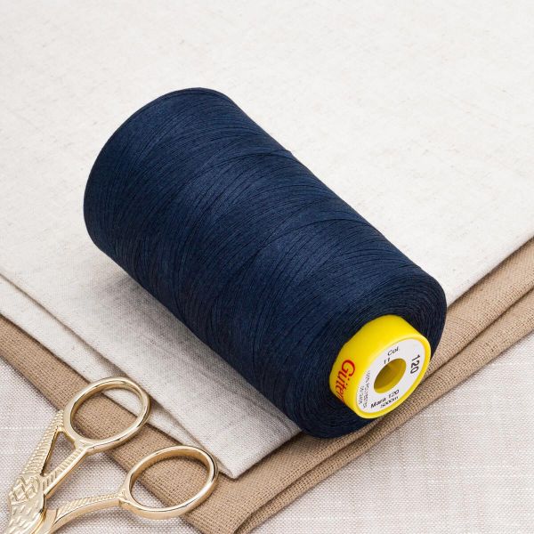 Нитка Gutermann Mara 120 (5000 метров), 1 боб., универсальная | 011 темн.синий