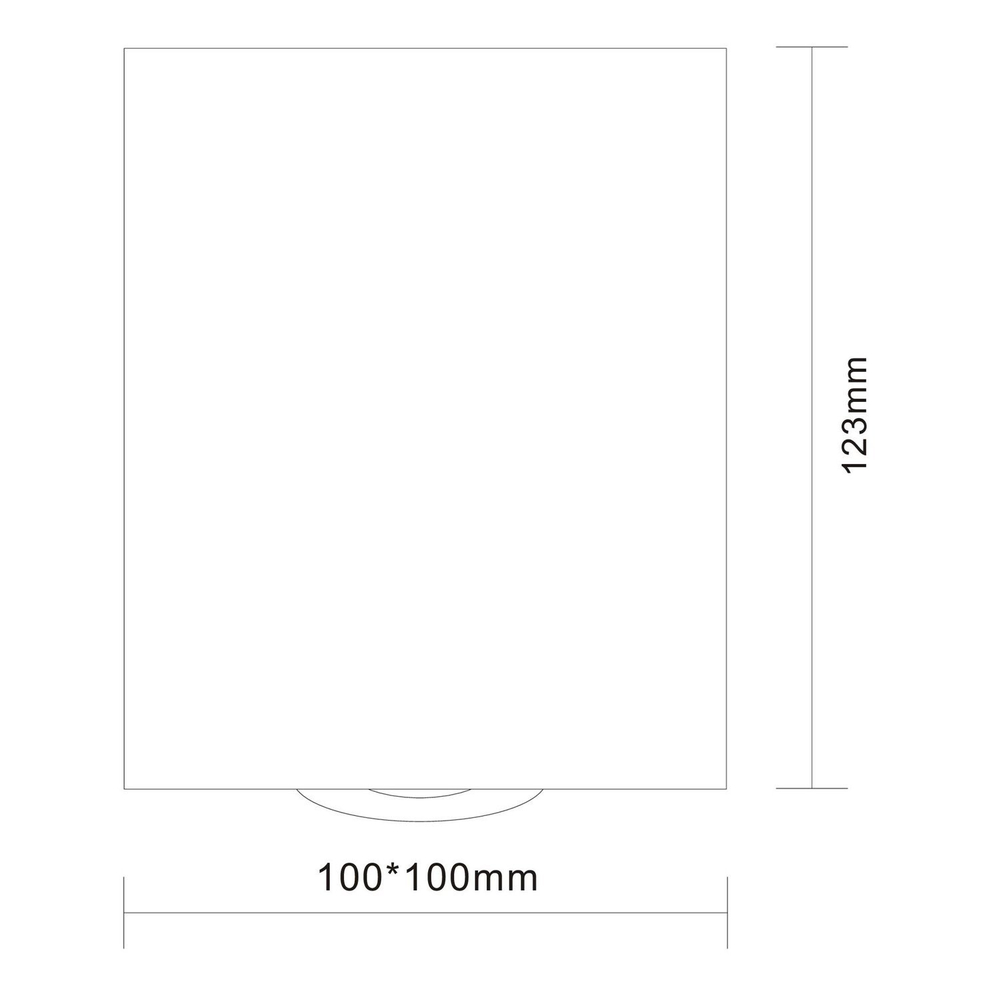 ST109.407.01 Светильник потолочный Черный GU10 1*50W  L100xW100xH123 220V Без ламп