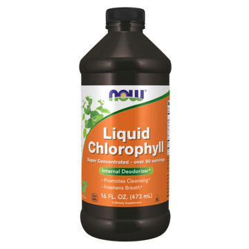 Now Foods Liquid Chlorophyl 473 ml, Хлорофилл c мятным вкусом