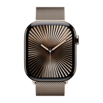 Умные часы Apple Watch Series 10 GPS + Cellular, 46mm, Natural Titanium Case with Milanese Loop, Natural (Натуральный титан) MWYC3