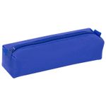 Пенал-тубус ПИФАГОР на молнии, ткань, синий, 22х5 см, 272257