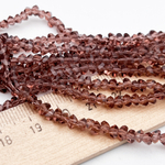 Бусина Треугольник, стекло, цвет марсала, размер около 3*4 мм, цена за нить 34 см