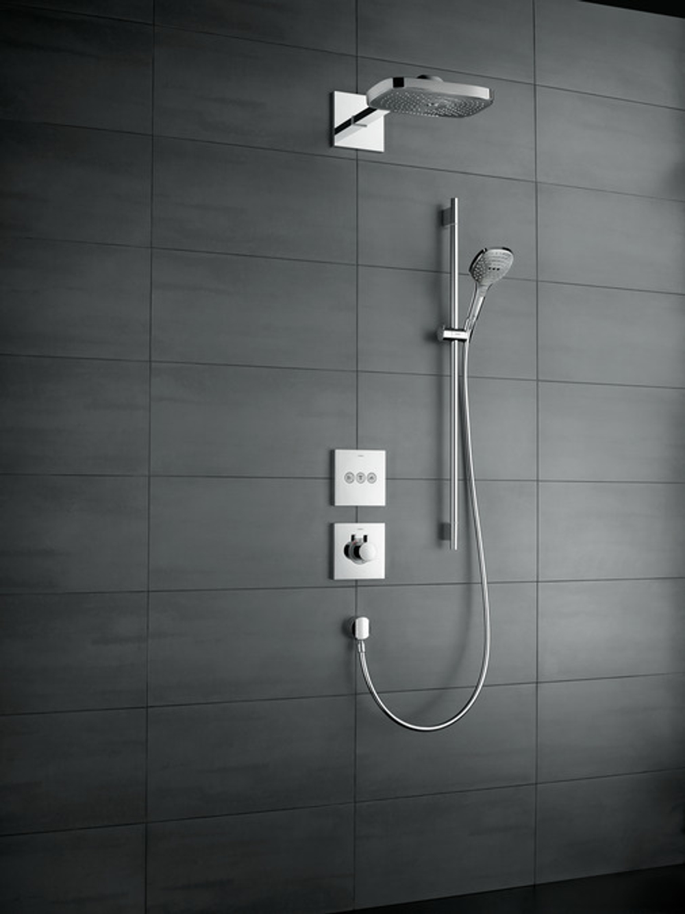 Запорно-переключающее устройство на 3 потребителя Hansgrohe 15764000 ShowerSelect