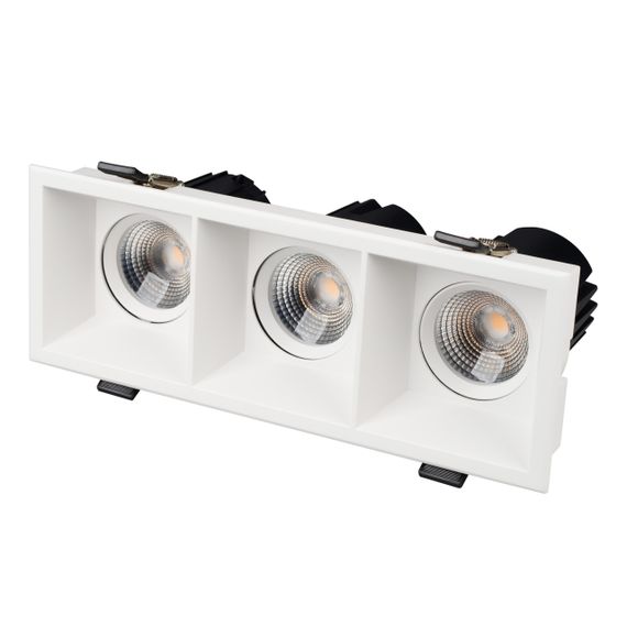 Светильник MS-FLOW-BUILT-S230x85-3x12W Warm3000 (WH, 55 deg, 230V) Arlight 053780