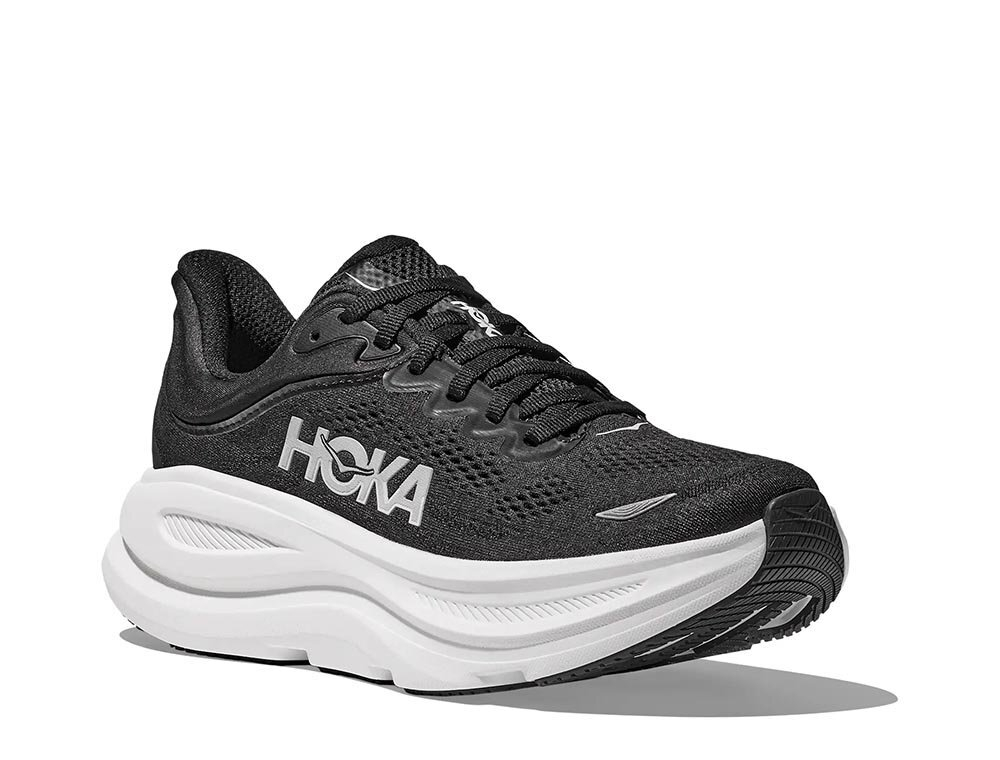 Кроссовки для бега мужские Hoka Bondi 9 M Черно-Белый