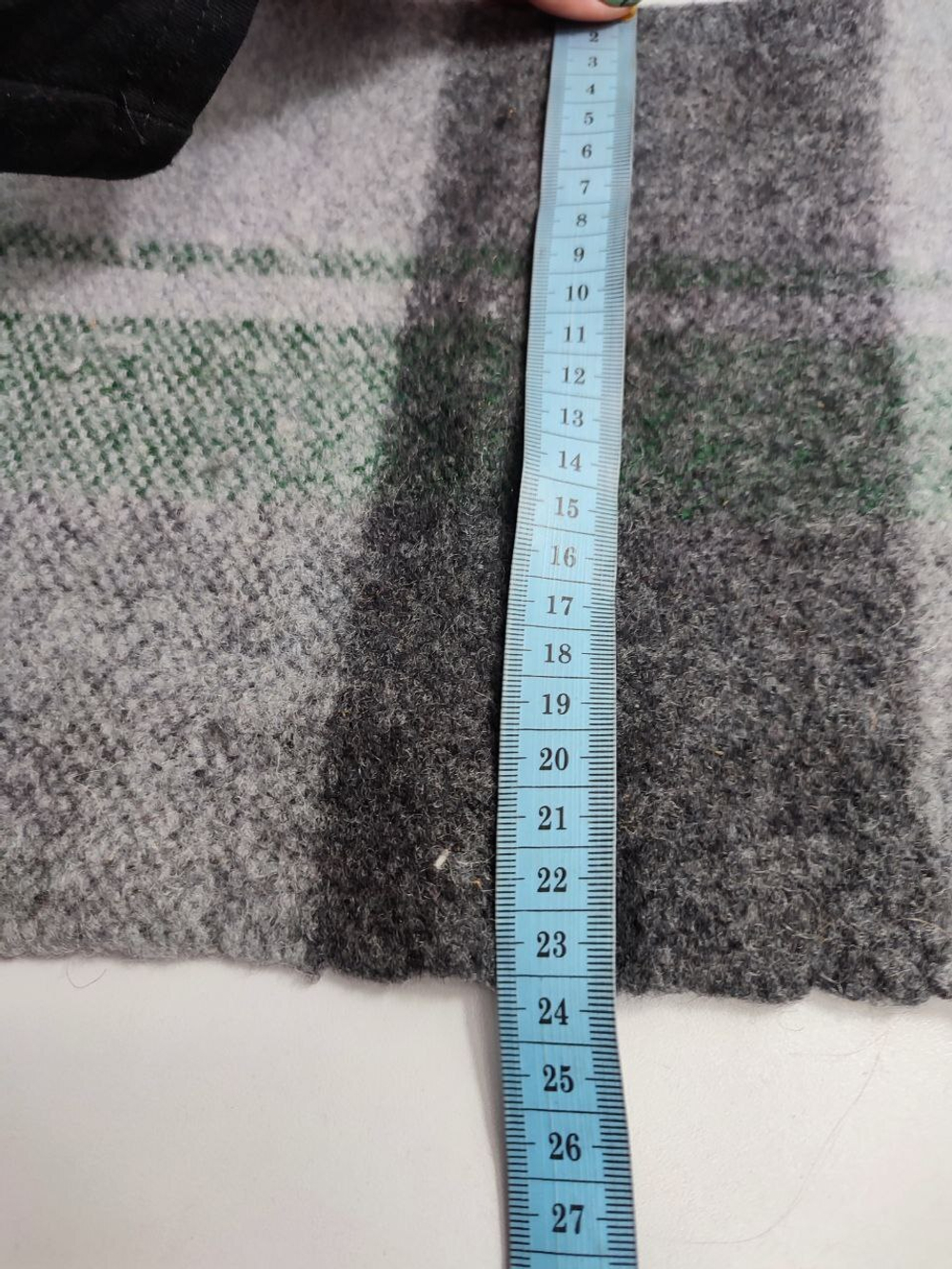 Шарф шерстяной темный