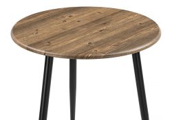 Журнальный столик Амрит 60х56 черный матовый / старое дерево