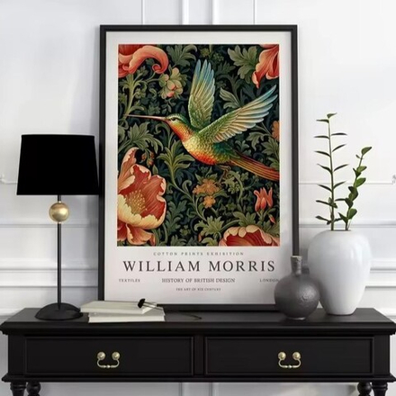 Постер "Птица 01" William Morris (Уильям Моррис), 30x40 см
