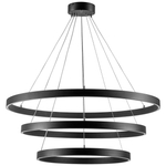 748227 Люстра SATURNO LED 132W 11000LM 70G ЧЕРНЫЙ 3000-6000K