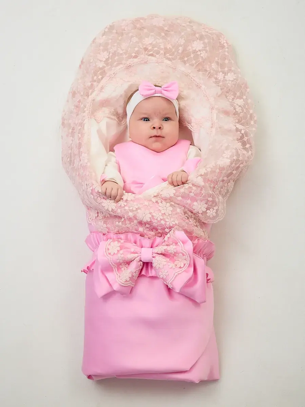 Конверт на выписку с платьем летний