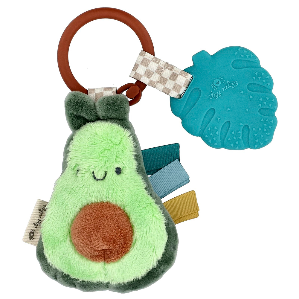 itzy ritzy, Itzy Pal™, плюшевая палочка с силиконовой прорезывателем, для детей от 0 месяцев, авокадо, 1 шт.