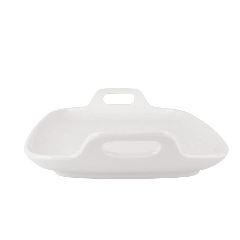 Блюдо " " 30,5х18х2,5см (min5) (фарфор) (транспортная упаковка)