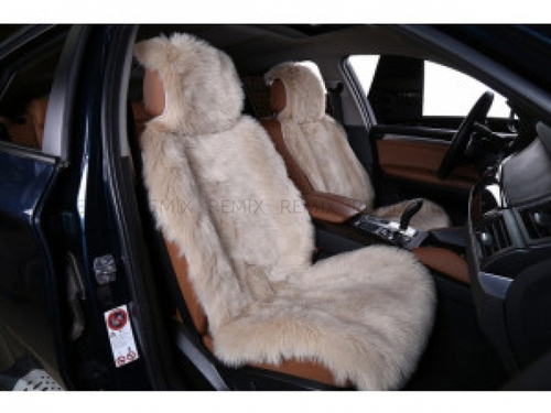 Накидки искусственный мех  Кофе с молоком (длинный ворс) 1 шт. 4847