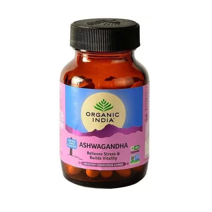 БАД Organic India Ашвагандха Ashwagandha (Withania somnifera) 400 мг 60 капс