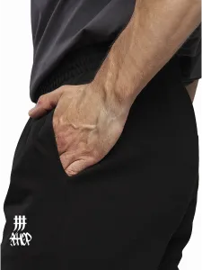 Штаны спортивные прямые черные