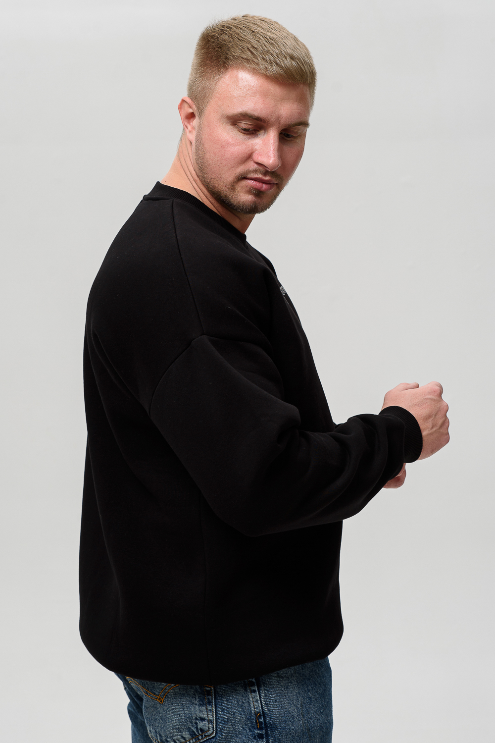 8522 Мужской свитшот оверсайз