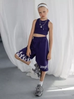 Шорты бермуды для девочки в школу