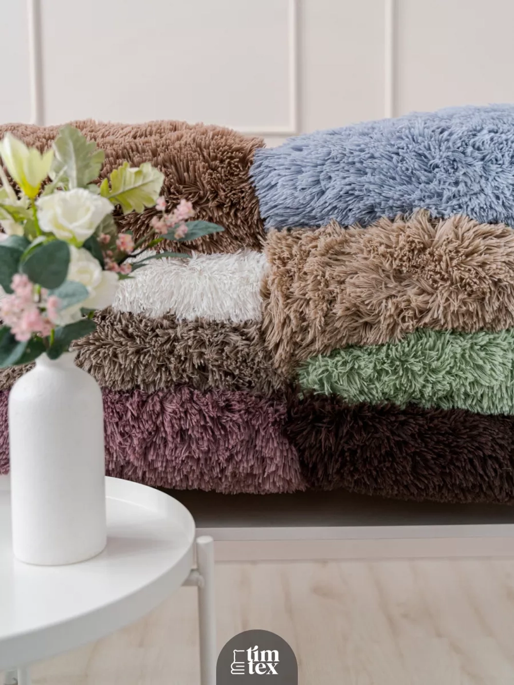 Плед евро 225х245 см пушистый