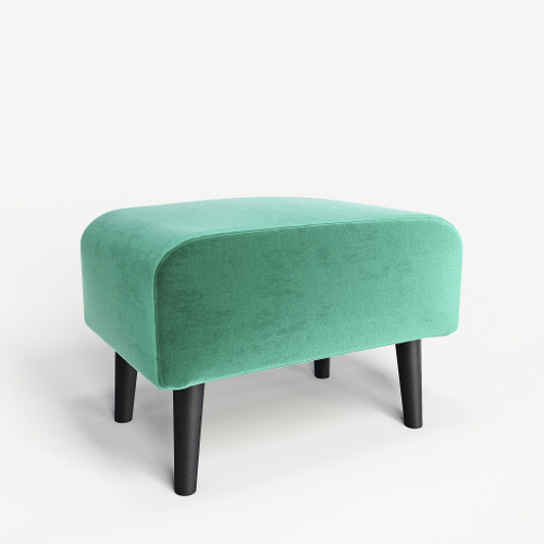 Пуф на высоких ножках Фантазёр Z-13 (Бирюза) в офис, дом, салон красоты, прихожая, гостиная, на кухню, в кафе, в зону ожидания, в коридор, к туалетному столику. Банкетка, подставка.