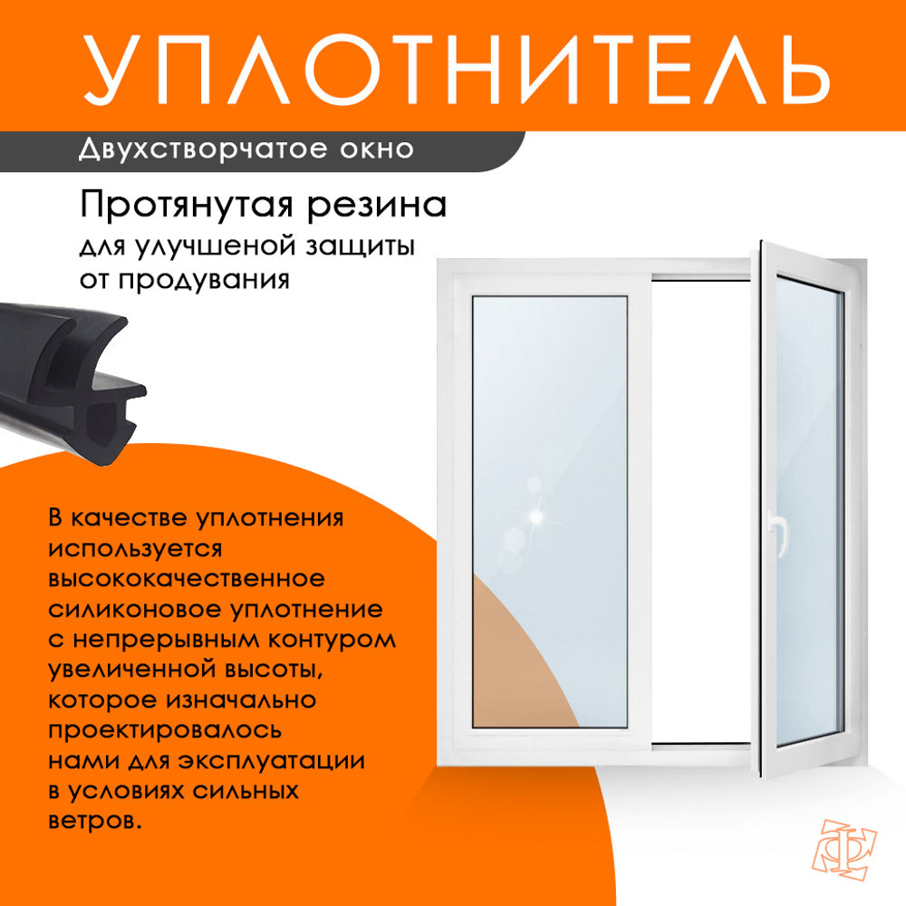 Пластиковое окно 1200 х 1500 ТермА Эко