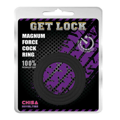 Набор эрекционных колец Magnum Force Cock Ring (Цвет: черный)