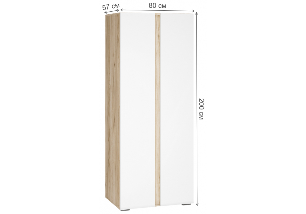 Готовая гостиная Woodville Алетра дуб крафт серый, глянец белый  1