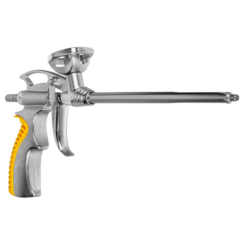 23-7-002 Пистолет для монтажной пены алюм.корпус и адаптер, метал.курок, ствол 18,5см