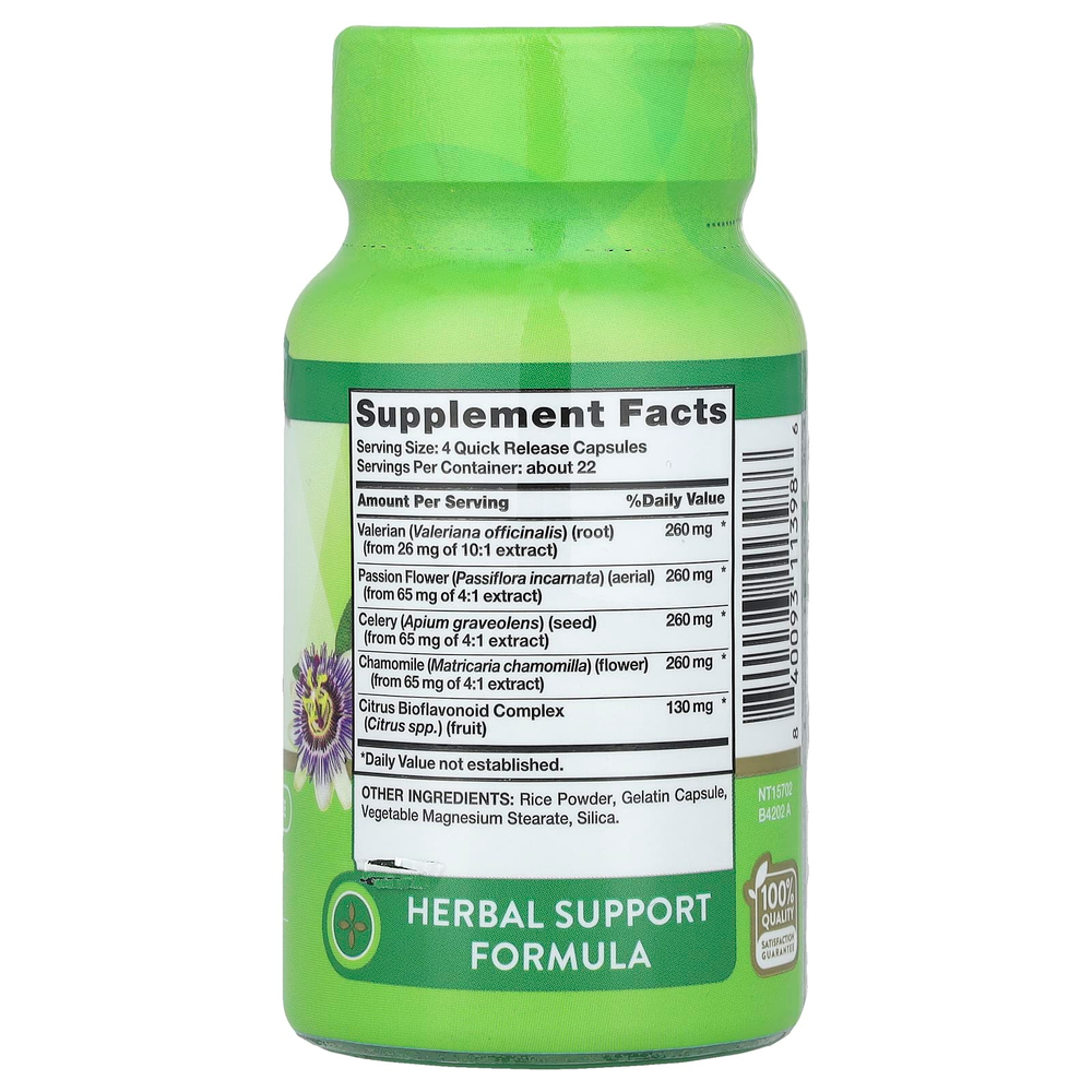 Nature's Truth, Calm Caps ™ Plus со вкусом пассифлоры и ромашки, 90 капсул с быстрым высвобождением