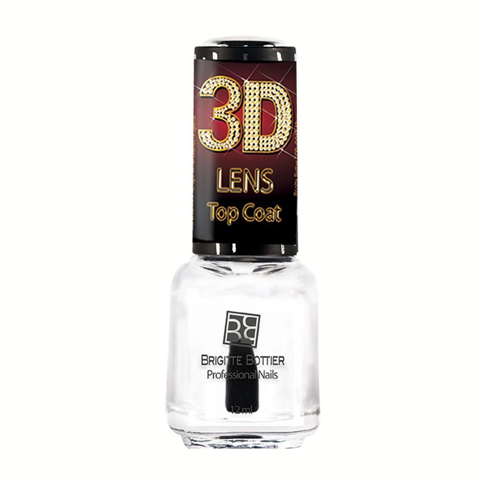 Brigitte Bottier / Топовое покрытие для ногтей, 3D LENS Top Coat, 12мл