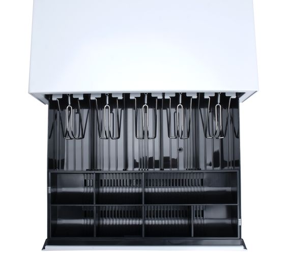 Денежный ящик PОScenter 16EM 410x415x100 механический, PUSH, белый