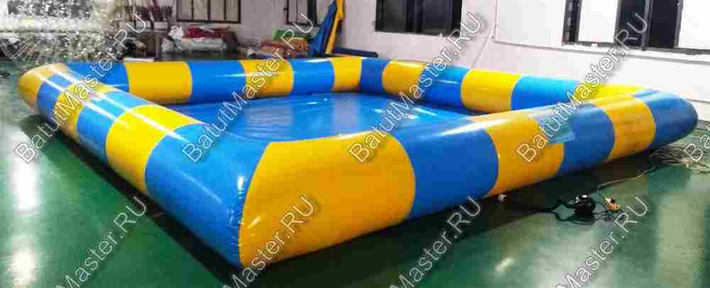 Прямоугольный надувной бассейн "Пляжный" 6*6*0.65 м