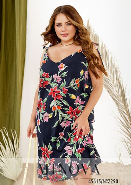 Платье 2290-темно-синий Minova Фото 2