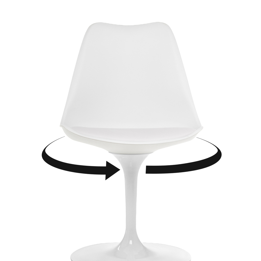 Стул на металлокаркасе Woodville Tulip white