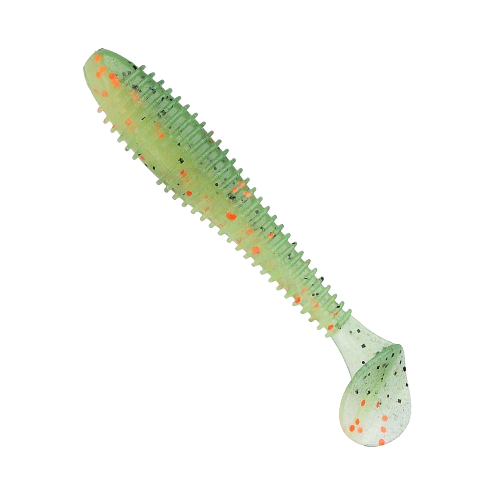 Приманка силиконовая Keitech Swing Impact FAT 4.3", 10,3г цвет #401 Green Pumpkin / Chartreuse