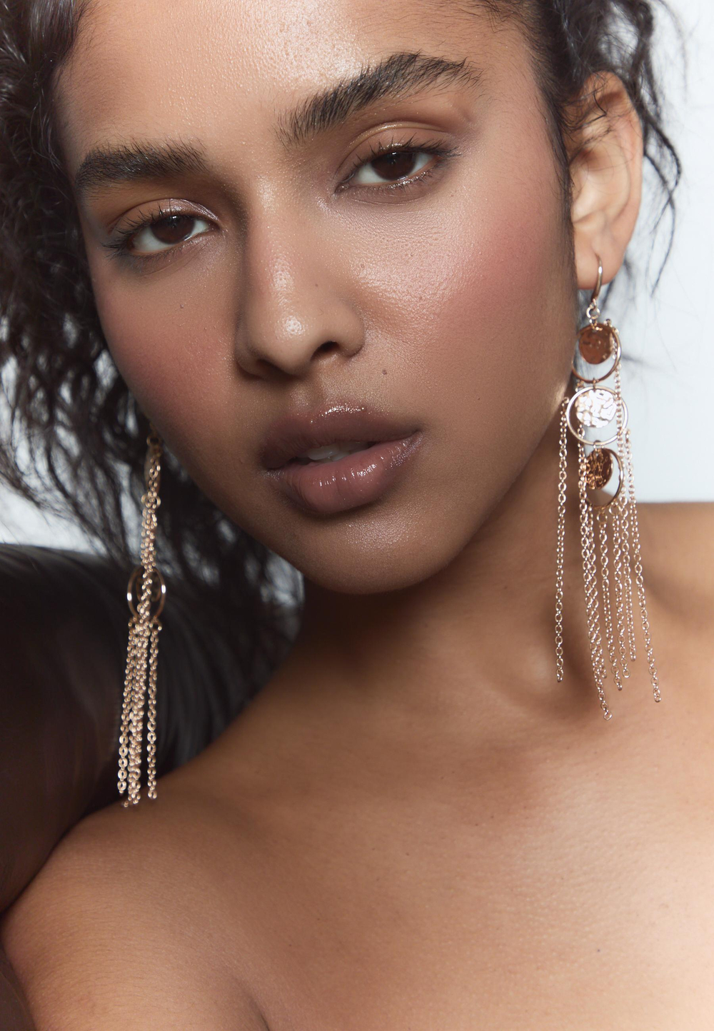 STRADIVARIUS Длинные серьги-цепочки, золотой