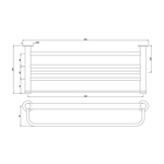 Полка для полотенец Artize ONY-CHR-59781