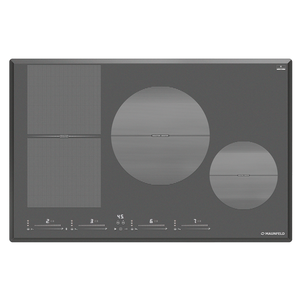 Индукционная варочная панель с Flex Zone и Booster MAUNFELD CVI804SFDGR