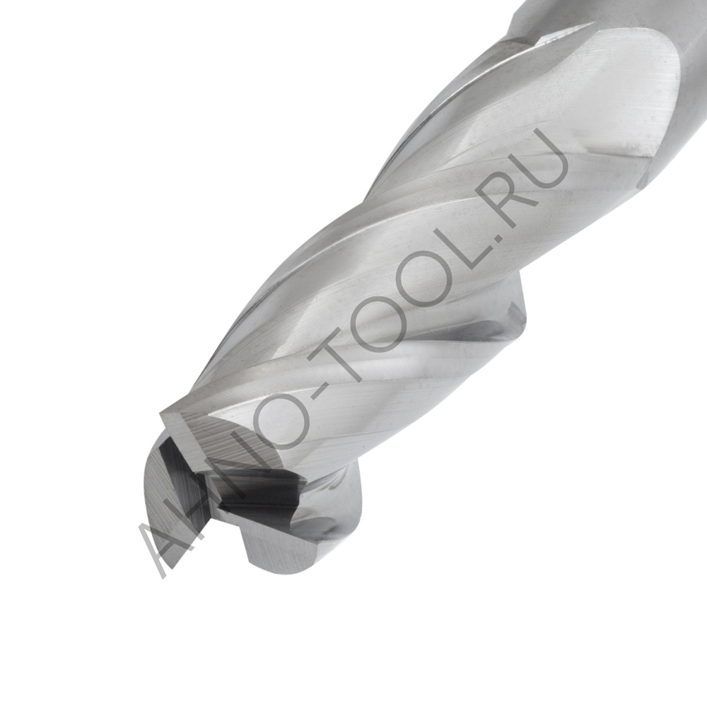 Фреза твердосплавная 10мм (L=75, l=30, хв=10) Z3 45° по алюминию и цвет.металлам BRAL-3E-D10.0 AHNO