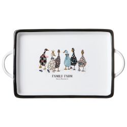 БЛЮДО С РУЧКАМИ LEFARD "FAMILY FARM" ПРЯМОУГ. 35,5*20*4 СМ 1000 МЛ (КОР=12ШТ.)