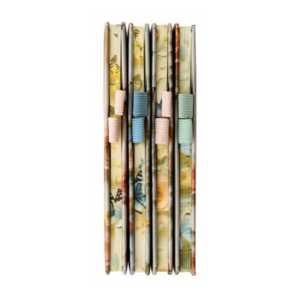 Блокнот Basir, формат А5, серия "Цветы бабочки", мягкая обложка, 80 листов, размер 21*14.5 см