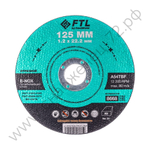 Круг отрезной по нержавеющей стали FTL E-Nox 125 х 1,2 х 22,2 мм A54TBF