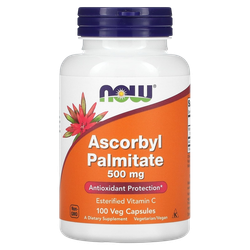 Now Foods Ascorbyl Palmitate 500 mg 100 Veg Capsules , Аскорбил Пальмитат, Витамин С