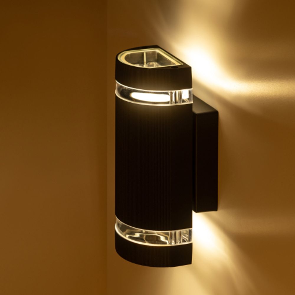 Садово-парковый светильник ЭРА GBW-102-BL-0230 Адрия 230В 2хGU10 max 30Вт IP54 230х100x95мм настенный | Садово-парковые светильники