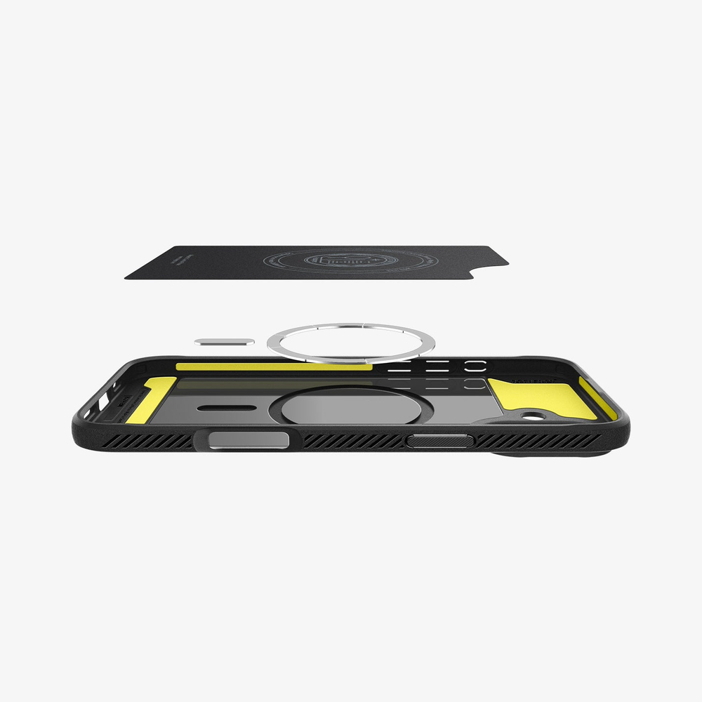 Чехол Spigen Rugged Armor Magsafe, matte black - iPhone 16